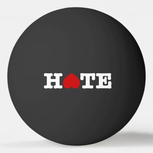 HATE PONG BALL TISCHTENNISBALL (Rückseite)