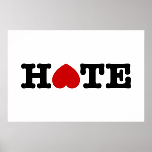 HATE POSTER (Vorne)