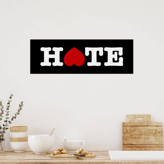 HATE POSTER (Küche)