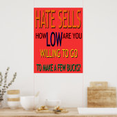 Hate Sells Poster (Küche)