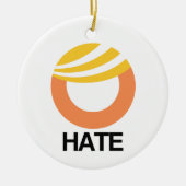 HATE (Trump) Keramik Ornament (Vorne)