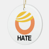 HATE (Trump) Keramik Ornament (Links)