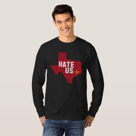Hate Us Houston Baseball Proud T-Shirt (Vorne ganz)