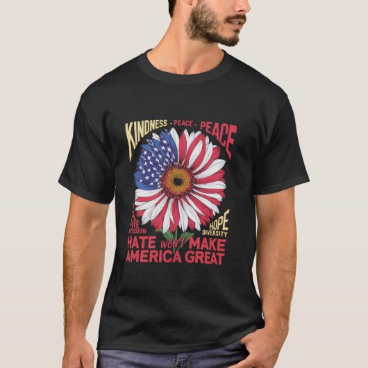 Hate Won to Make America Great Kamala 47 Präsident T-Shirt (Vorderseite)