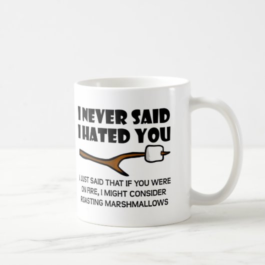 Hateful Marshmallows Funny Mug Kaffeetasse (Rechts)