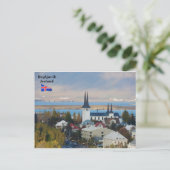 Háteigskirkja, Reykjavik, Island. Postkarte (Stehend Vorderseite)