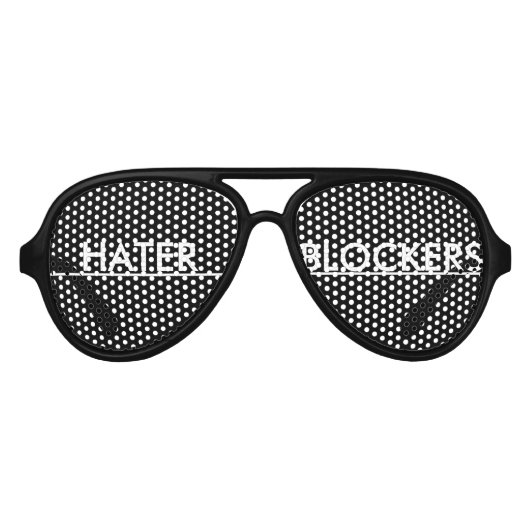 Hater Blockers Partybrille (Vorderseite)