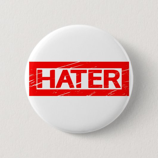 Hater-Briefmarke Button (Vorderseite)