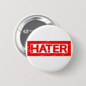 Hater-Briefmarke Button (Vorne & Hinten)