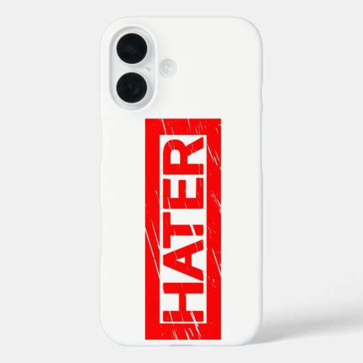 Hater-Briefmarke Case-Mate iPhone Hülle (Rückseite)