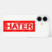 Hater-Briefmarke Case-Mate iPhone Hülle (Rückseite (Horizontal))
