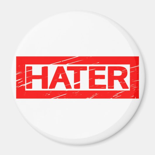 Hater-Briefmarke Magnet (Vorne)