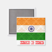 Hater sind in Indien Magnet (Vorderseite/Rückseite)