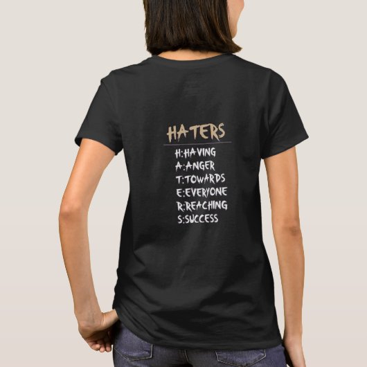 Hater - T-Shirt (Rückseite)