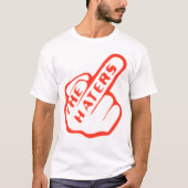 Haters Finger Red/White Urban Mode T-Shirt (Vorderseite)