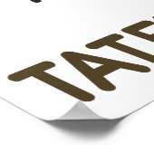 Haters Gonna Hate and Taters Gonna Tate Poster (Ecke)