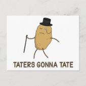 Haters Gonna Hate and Taters Gonna Tate Postkarte (Vorderseite)