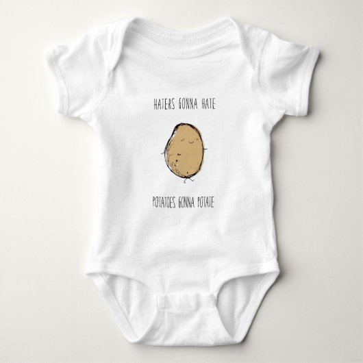Haters Gonna Hate Baby Strampler (Vorderseite)