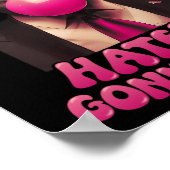 Haters Gonna Hate Funny Trump Bubble Gum Donald Tr Poster (Ecke)