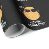 Haters Gonna Hate Kartoffeln Gonna potate Dark BG Geschenkpapier (Rolleneckpunkt)