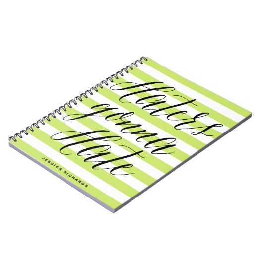 Haters Gonna Hate | Modernes Kalligraphie-Notebook Notizblock (Linke Seite)