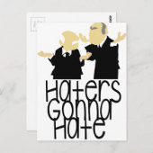 Haters Gonna Hate Postkarte (Vorne/Hinten)