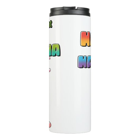 Haters Gonna Hate Unicorn Dinosaur Thermosbecher (Rückseite)