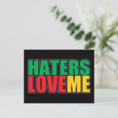 Haters Liebe Postkarte (Stehend Vorderseite)