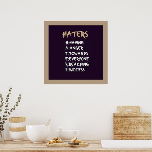 Haters Poster (Küche)