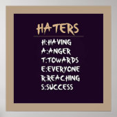 Haters Poster (Vorne)