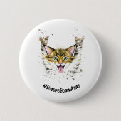 #HatersGonnaHate Katzen-rundes MetallAbzeichen Button (Vorderseite)