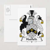 Hatfield-Familienwappen Postkarte (Vorne/Hinten)