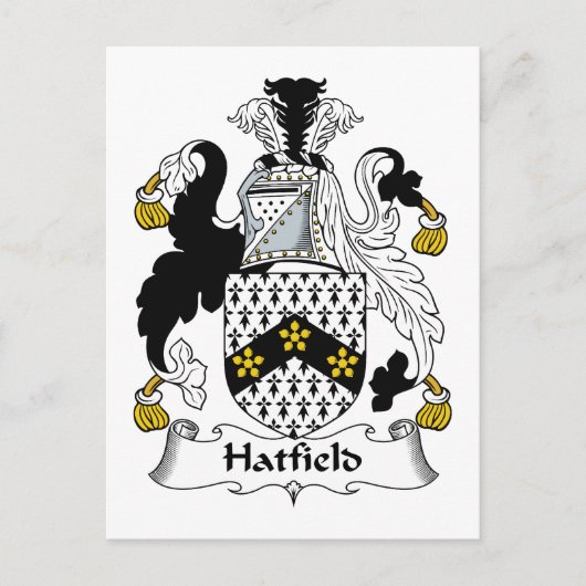 Hatfield-Familienwappen Postkarte (Vorderseite)