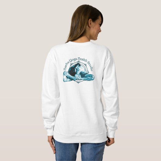 Hatha Yoga Gesundheitsstudio Sweatshirt (Schwarz voll)