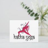 Hatha Yoga Pose Postkarte (Stehend Vorderseite)