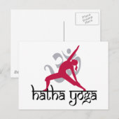Hatha Yoga Pose Postkarte (Vorne/Hinten)