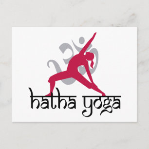 Hatha Yoga Pose Postkarte
