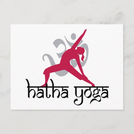Hatha Yoga Pose Postkarte (Vorderseite)