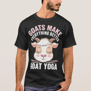 Hatha Yogi Lustiges Ziegen Yoga Tierliebhaber Yoga T-Shirt
