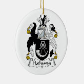 Hathaway Familienwappen Keramikornament (Rechts)
