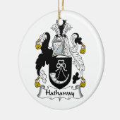 Hathaway Familienwappen Keramikornament (Links)