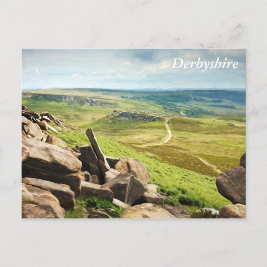 Hathersage Moor Postkarte (Vorderseite)
