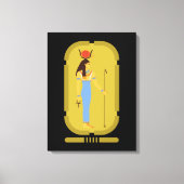 Hathor Ägyptische ancient Goddess Canvas Print Leinwanddruck (Vorderseite)