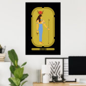 Hathor Ägyptische antike Göttin Poster (Heimbüro)