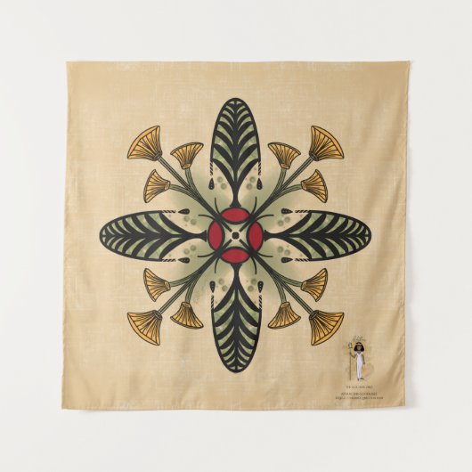 Hathor, das goldene Band Wandteppich (Vorderseite)