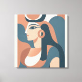 Hathor Egyptian Goddess Modern Leinwand Wall Art (Vorderseite)