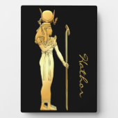 Hathor Gold & Black Egyptian Pagan Spirit Altar Fotoplatte (Vorderseite)
