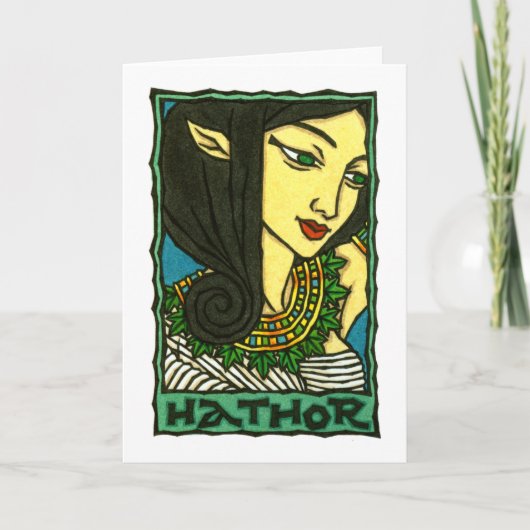Hathor Greeting Card Karte (Vorderseite)