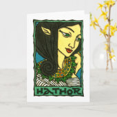 Hathor Greeting Card Karte (Gelbe Blume)