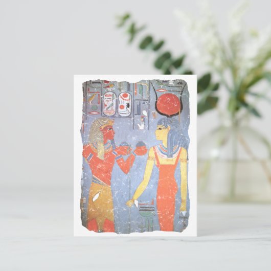 Hathor & Horemheb Postkarte (Stehend Vorderseite)